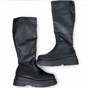 PrettyLittleThing Black Women's Knee High Boots